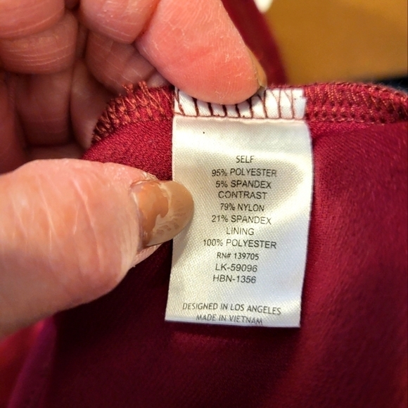 Honey and Rosie small dark red sparkle party dress - Picture 14 of 16